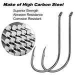 Dr.Fish 30pcs Octoups Hooks 1/0 to 10/0