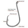 Dr.Fish 30pcs Octopus Circle Hooks 4/0 to 8/0
