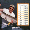 Dr.Fish 1000pcs Black Fishing Hooks Kit