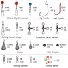 Dr.Fish 262pcs Terminal Tackles Kit with Box