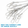 Dr.Fish 10pcs Sea Fishing Wire Trace Leaders