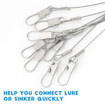 Dr.Fish 10pcs Sea Fishing Wire Trace Leaders