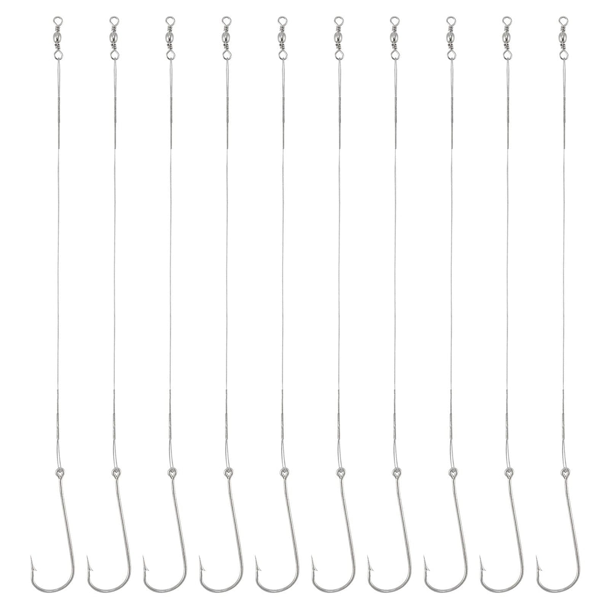 Dr.Fish 30pcs Fishing Wire Leaders Hook Rig