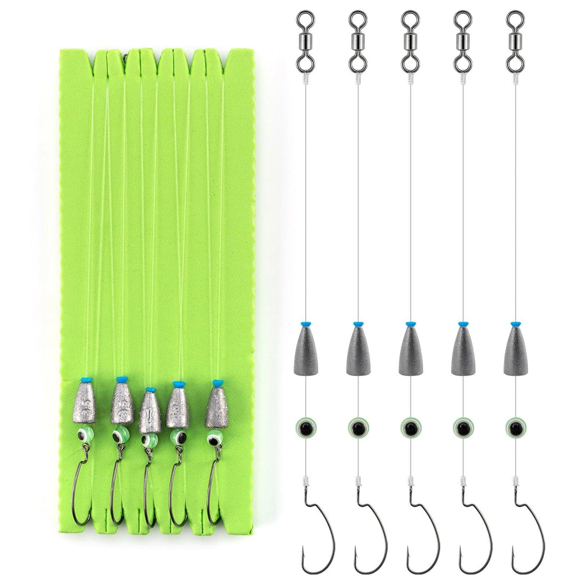 Fishing Rig Pre-Tied Texas Rigs 1/8-3/8oz - Save your time - Dr.Fish ...