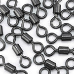Dr.Fish 20-50pcs Black Rolling Swivels 20-1323lb