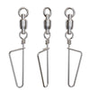 Dr.Fish Stainless Steel Ball Bearing Swivels with Coastlock Snap 45-440lb