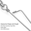 Dr.Fish Stainless Steel Ball Bearing Swivels with Coastlock Snap 45-440lb