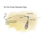 Dr.Fish 30pcs Sinker Slider with Hooked Snap 77-110lb