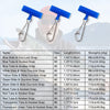Dr.Fish 30pcs Sinker Slider with Hooked Snap 77-110lb