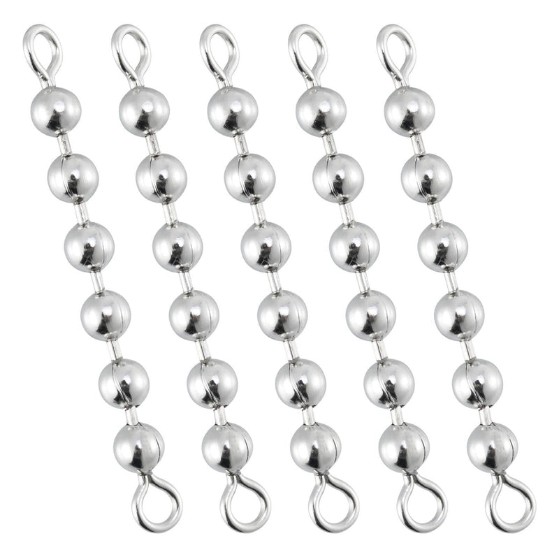 Dr.Fish 20pcs Bead Chain Swivels 4-6 Balls