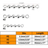 Dr.Fish 20pcs Bead Chain Swivels 4-6 Balls