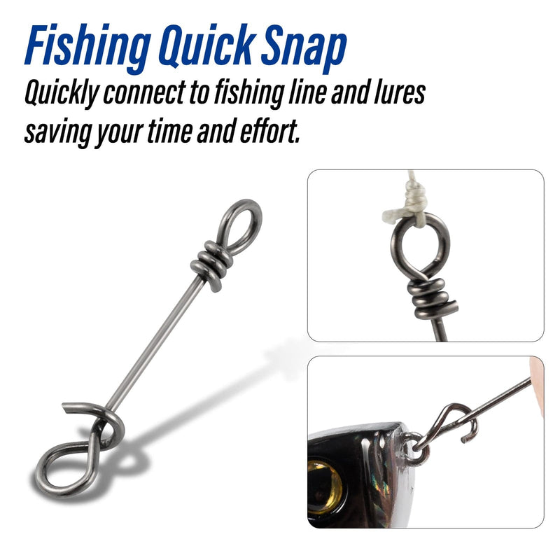 Dr.Fish 50pcs Fast Clips Lure Connector