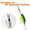 Dr.Fish 20-50pcs Black Rolling Swivels 20-1323lb