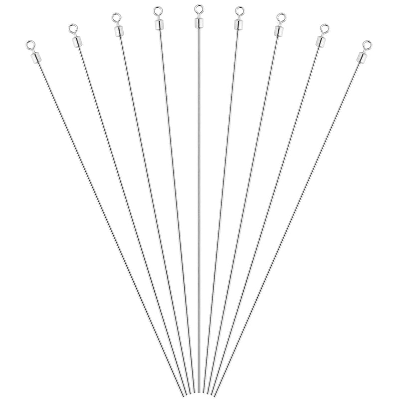 Dr.Fish 30pcs Spinner Shafts Looped Wire