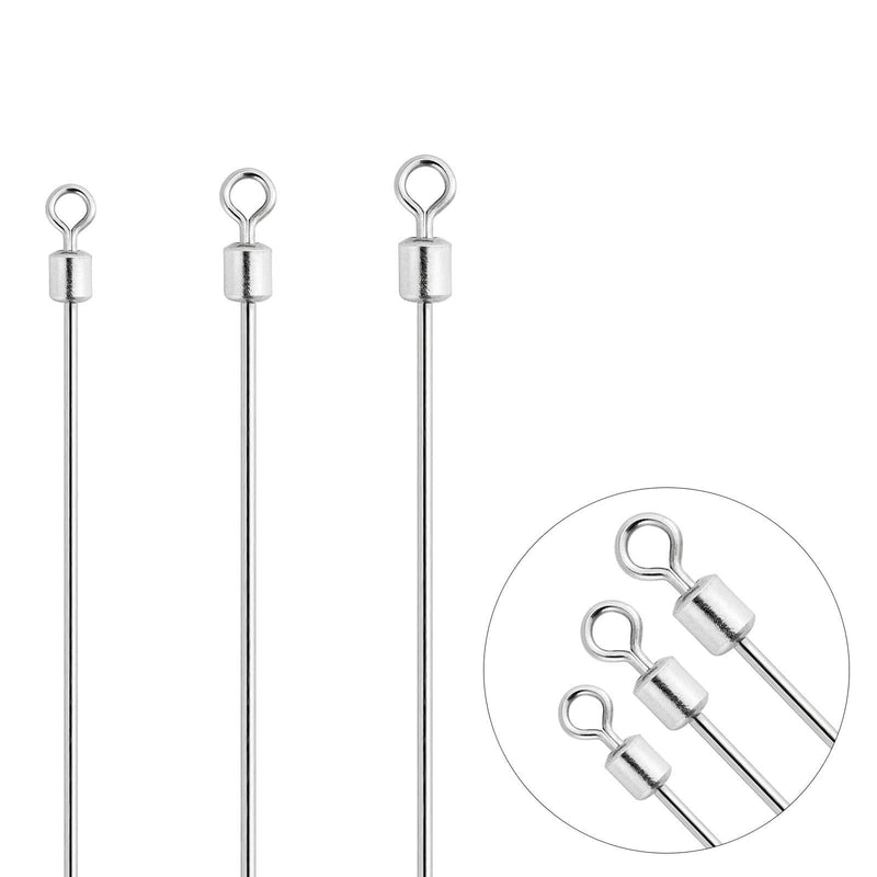 Dr.Fish 30pcs Spinner Shafts Looped Wire