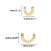 Dr.Fish 100pcs Folded Spinner Clevis
