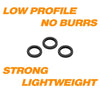 Dr.Fish 100pcs Fly Fishing Tippet Rings
