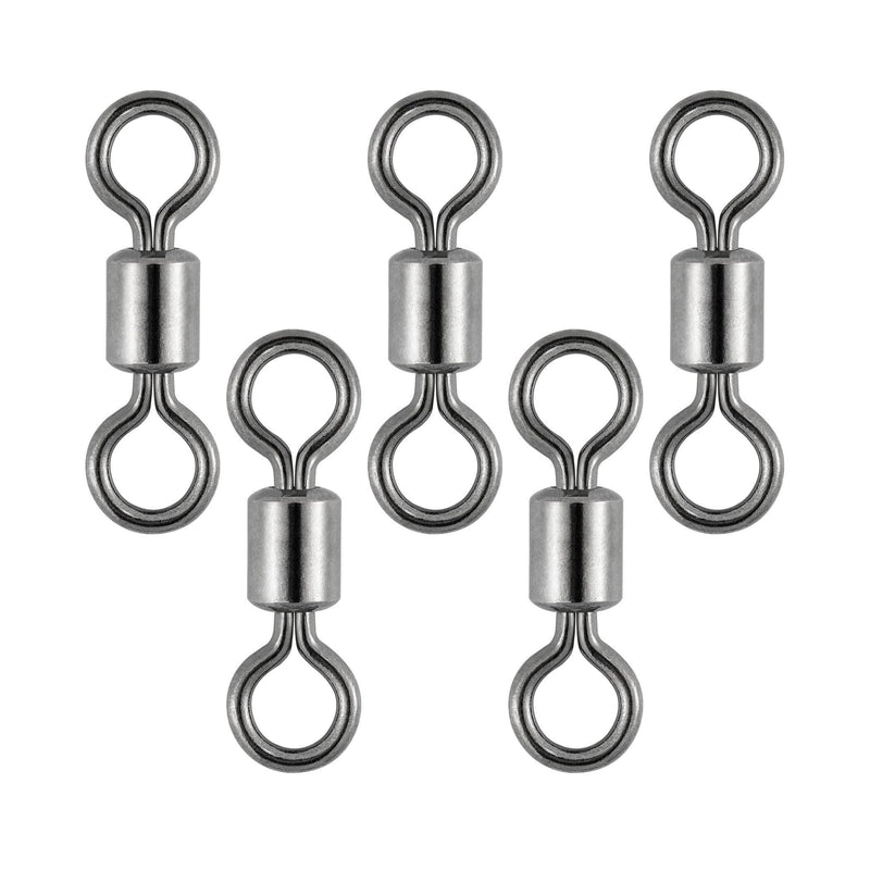 Dr.Fish 50pcs Fly Fishing Rolling Swivels