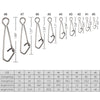 Dr.Fish 50/200pcs Hooked Snaps 12-176lb