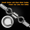 Dr.Fish 200pcs Rolling Barrel Swivels 20-200lb