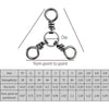 Dr.Fish Three Way Swivels 28-220lb