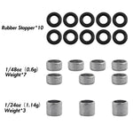 Dr.Fish 20pcs Weight & Rubber Stopper Kit