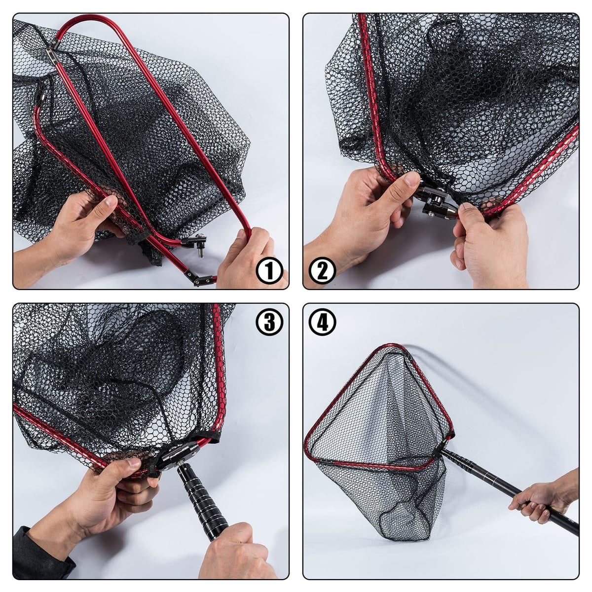Long Handle Pool Net Fishing Landing Net Telescoping Long Handle 8.6ft 9.8ft Online Sale ...