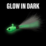 Dr.Fish 3pcs Bucktail Jigs 1/2oz-2oz