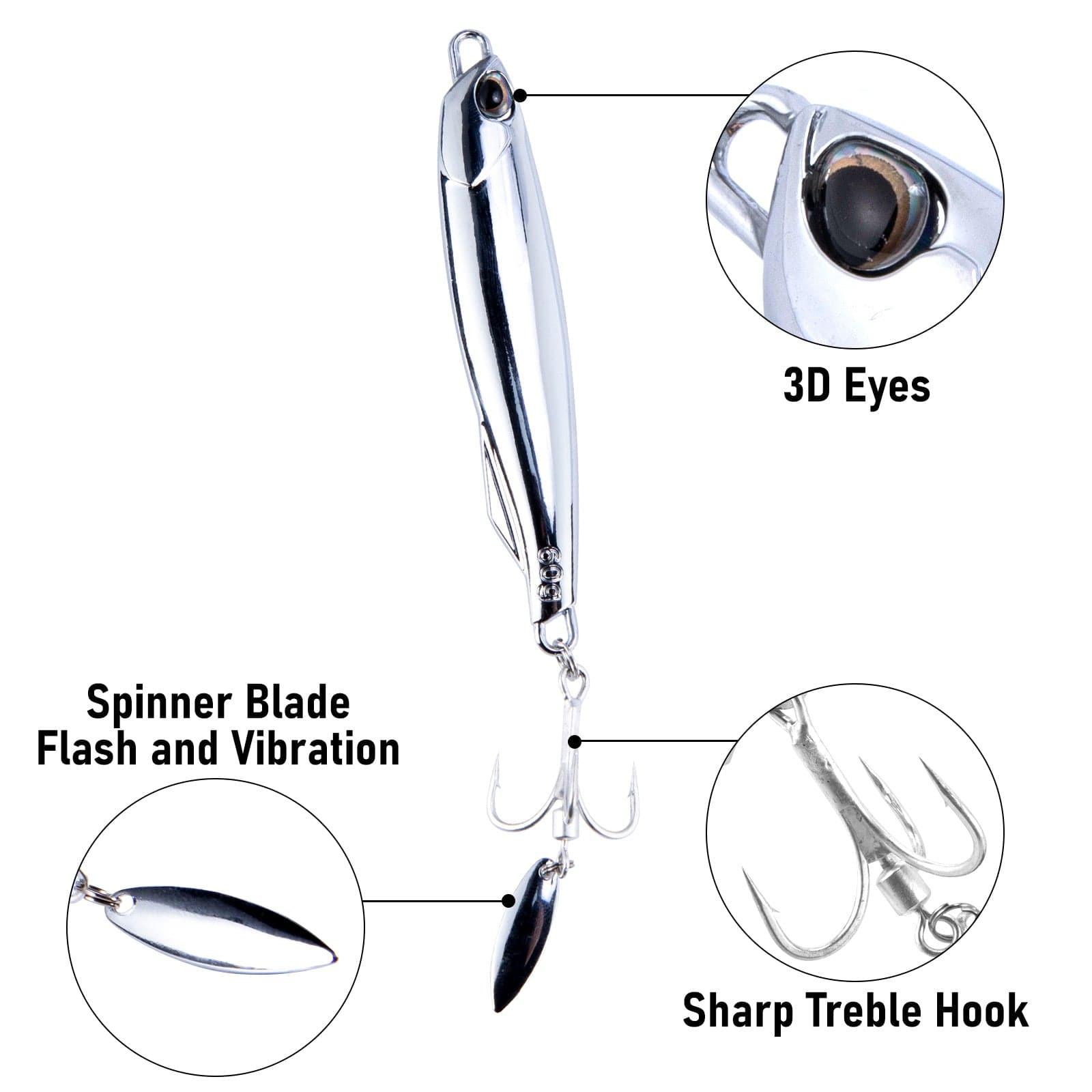 Bladed Metal Jigs Long Casting Lures 1/2oz2oz for Sale Dr.Fish Dr