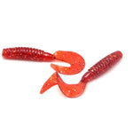 Dr.Fish 6pcs Soft Plastic Grubs 2.75''