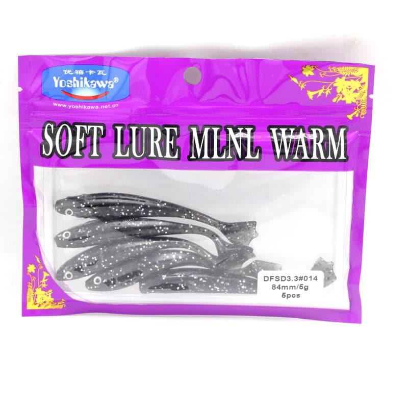 Dr.Fish 5pcs Flavoured Swimbaits Paddle Tail 3.3''