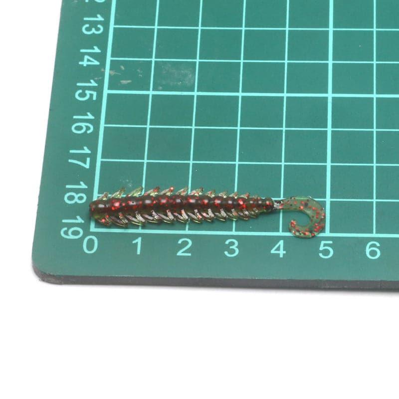 Dr.Fish 15pcs Grub Tail Worms 2'' - Dr.Fish Tackles