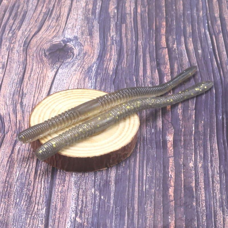 Dr.Fish 10pcs Soft Worms Sinking 4.53''